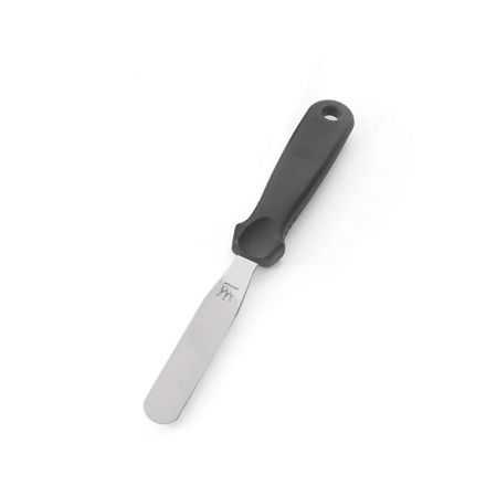 Smooth stainless steel spatula cm.20